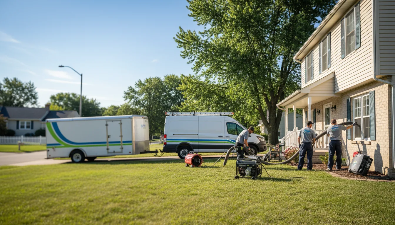 Flooded Basement Restoration And Cleanup With Repair in West Portsmouth, OH near me